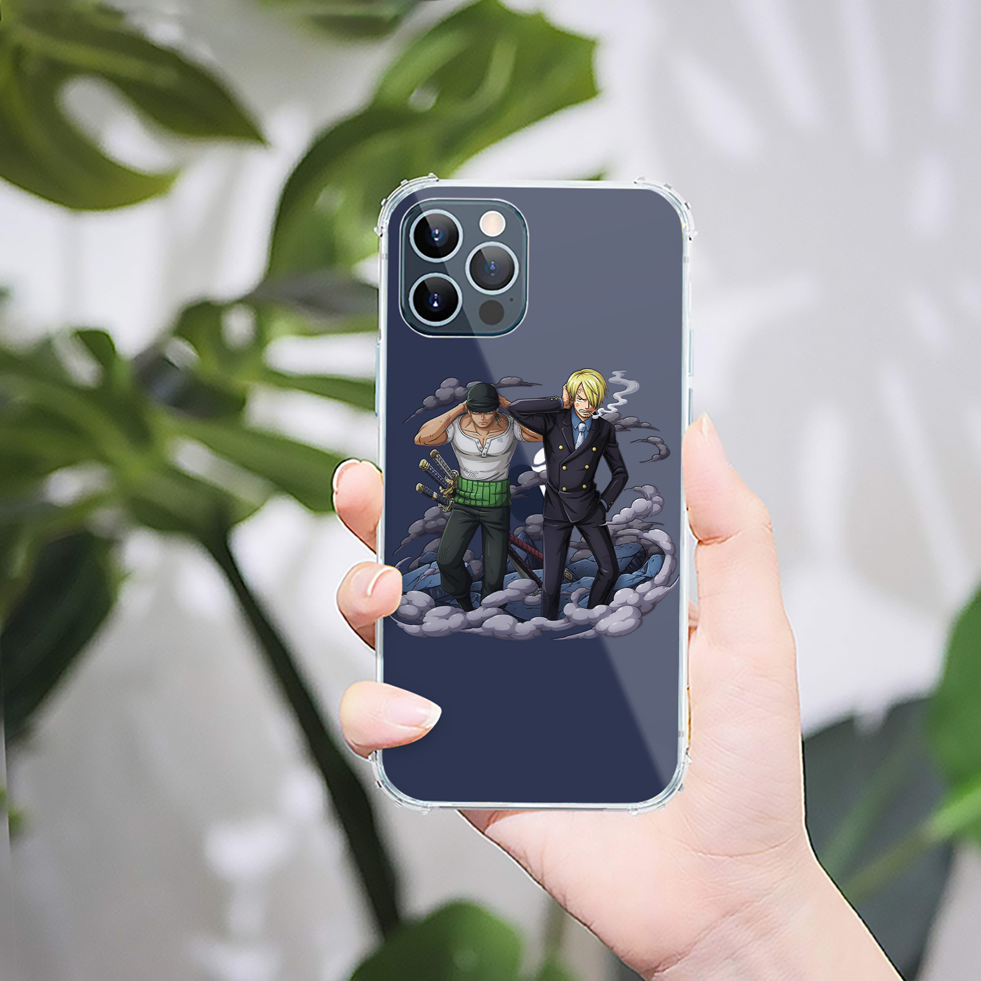 （画像用） ワンピース サンジ ONE PIECE Sanji 【iPhone 12シリーズ対応】透明スマホケース（クリアソフトケース）
